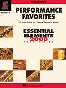 Essential Elements Performance Favorites, Book 1 Clarinet 2 band method book cover